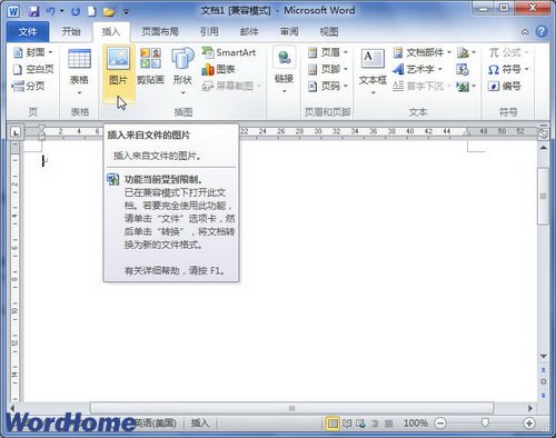 Word2010中怎么插入可更新的图片链接