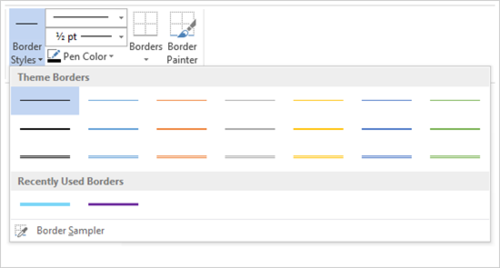 微软Office 2013里Word新表格功能详解