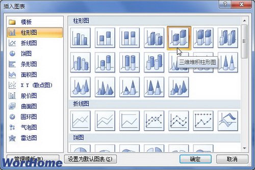 在Word2007文档中插入图表的方法步骤