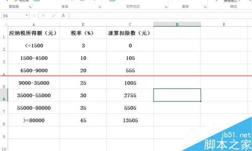 Excel表格怎么计算工资所得税？