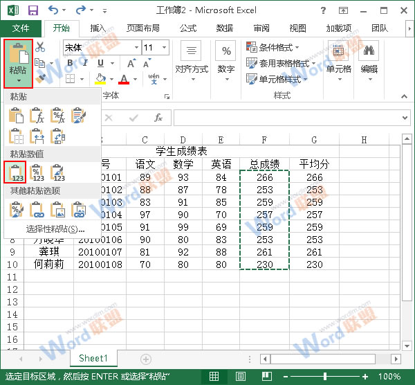 Excel2013粘贴实用技巧怎么样？