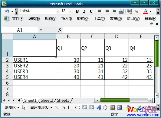 Excel 2003表格怎么加斜线