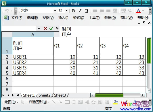 Excel 2003表格怎么加斜线