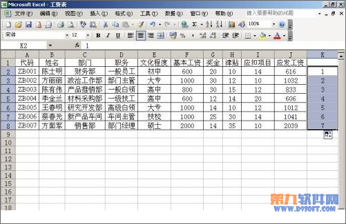 Excel简单制作工资条的方法