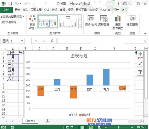 如何在Excel 2013制作达标图