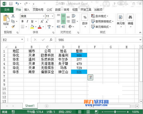 Excel2013怎样设置标出数据的最大最小值