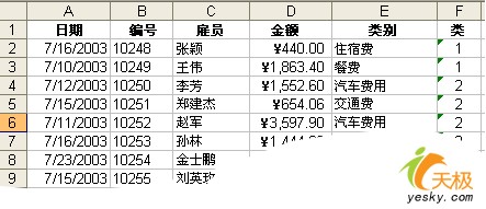 使用 Excel 数据透视表查看数据