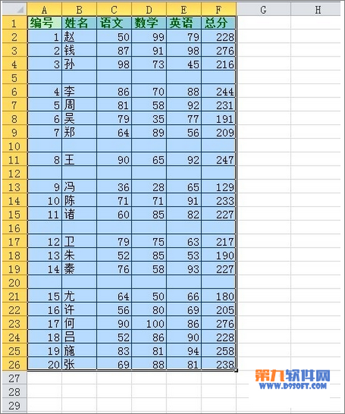 Excel如何批量删除空白行