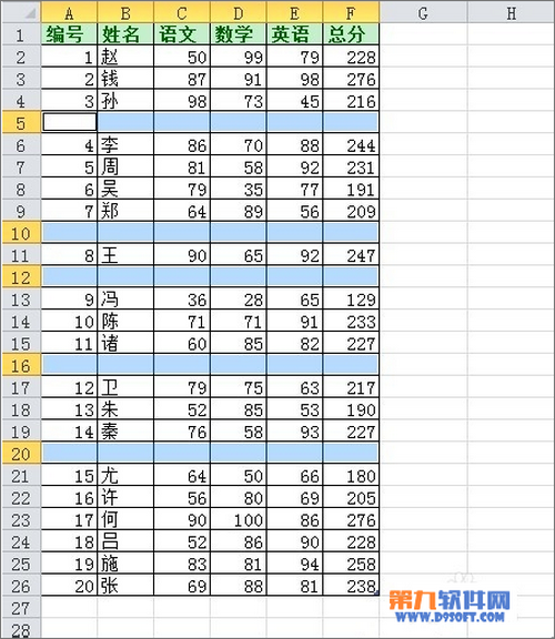 Excel如何批量删除空白行