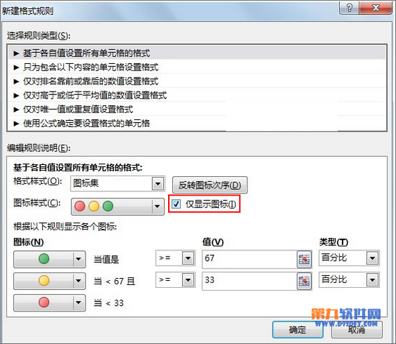 Excel2013如何用红灯图标记录工作情况