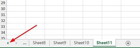 Excel2013快速跳转至指定工作表