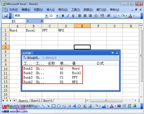 教你监视Excel2003的窗口，实现动态监控