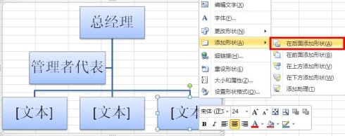 excel2010制作组织结构图