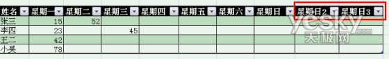 使用Excel2007自动添加表格字段标题功能