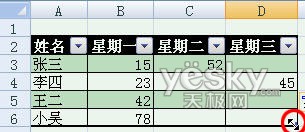 使用Excel2007自动添加表格字段标题功能