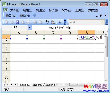 excel乘法函数