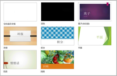 PowerPoint2013：幻灯片应用颜色和设计主题