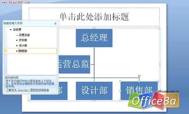 用PPT2007绘制组织架构