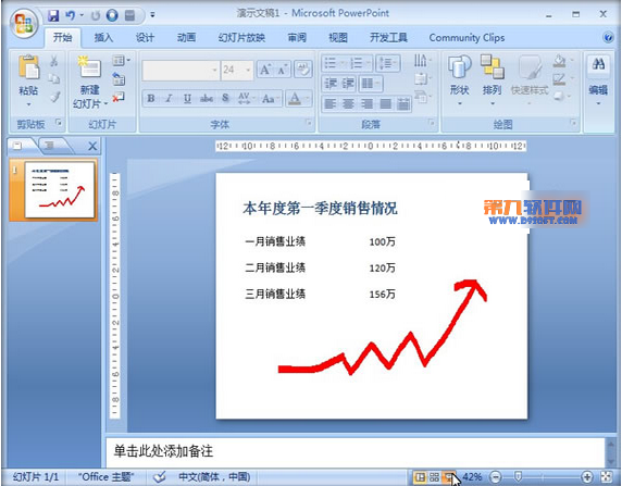 PowerPoint如何利用墨迹工具绘制图形