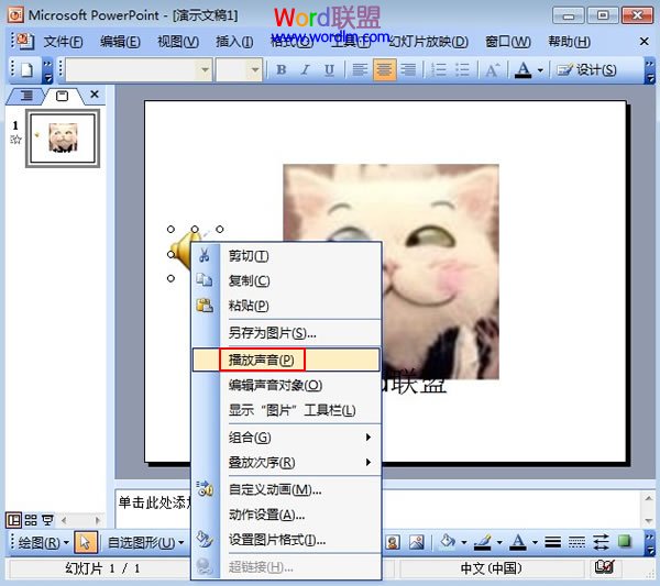 PowerPoint2003如何添加背景音乐