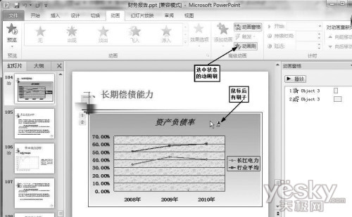 巧用PPT2010中的合并及动画刷做大量简报