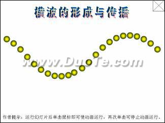 妙用WPS演示2005 制作横波演示动画