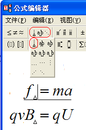 公式编辑器的进阶使用