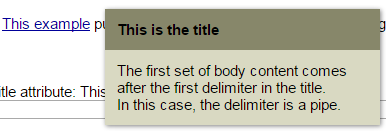 jQueryͷʾtooltips