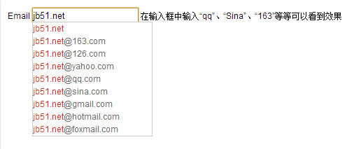 jQueryʵEmailַԶȫܴ