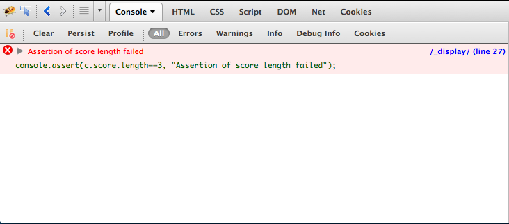 JavaScriptеconsole.assert()