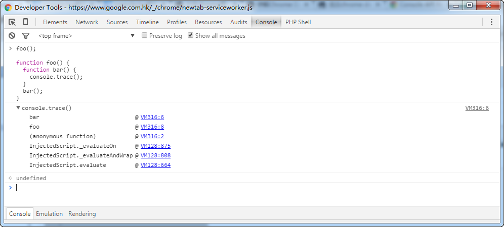 chromejavascript