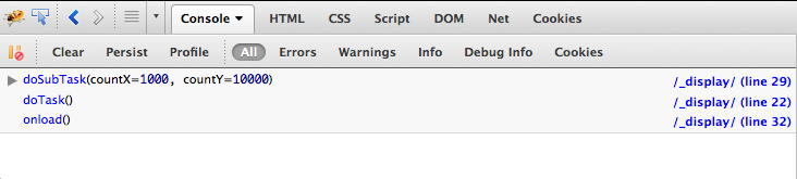 JavaScriptеconsole.trace()