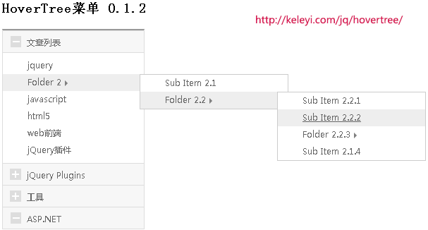 ʹjquery˵HoverTree¾޼˵