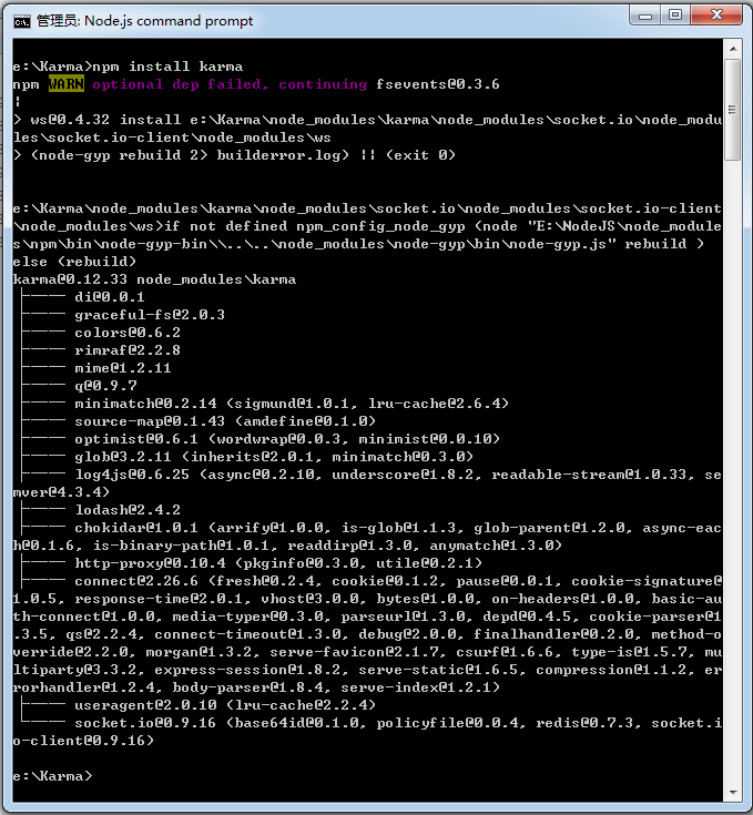 JavaScriptԹ֮Karma-Jasmineİװʹ