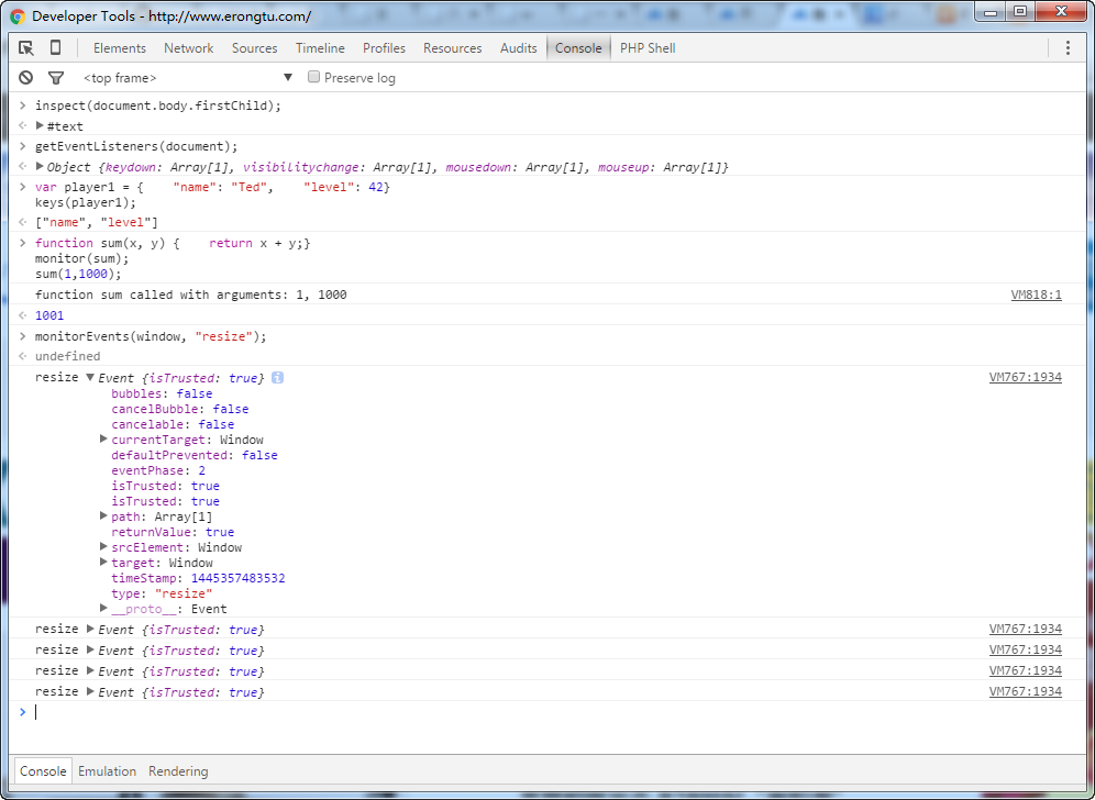chromejavascript