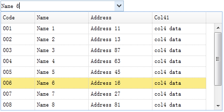 jQuery EasyUI API ĵ - ComboGrid ϱ