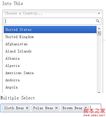 Jquery chosenֵ̬ʵ