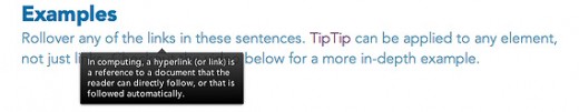 25个优雅的jQuery Tooltip插件推荐