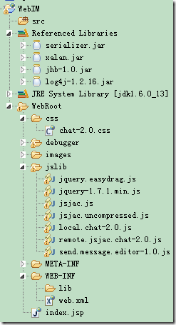 JavaScript/jQueryHTMLCSS  Web IM Զ̼ʱͨų