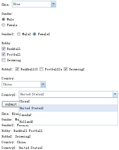 LazyForm jQuery plugin CheckBox RadioSelect