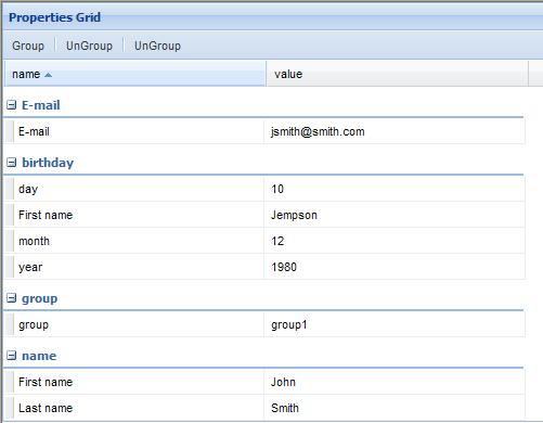 ExtJsչ֮GroupPropertyGrid