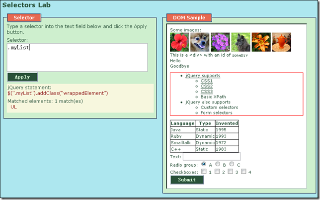 㿪ʼѧϰjQuery () ܵѡ