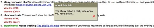 25个优雅的jQuery Tooltip插件推荐