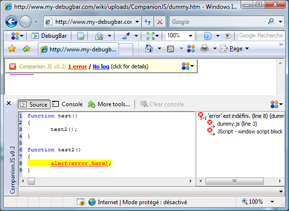 ie javascriptĹ