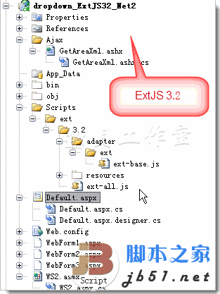 asp.netʡDropDownList+Ajaxֿ(aspnet/Jquery/ExtJs)ʾ
