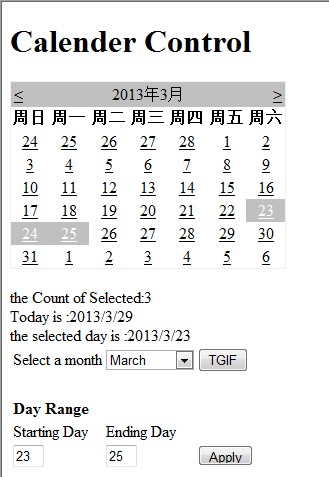 ASP.NETʼ֮Calenderʹ˵