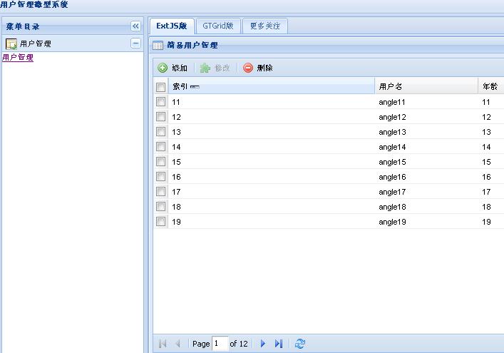 ExtJS GTGrid û