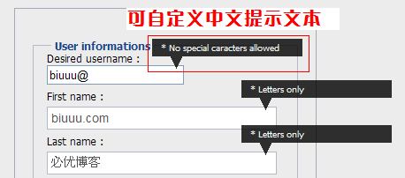 jQuery ֤formValidationʵָԻʾ
