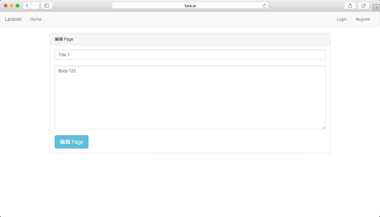 Laravel 5 ţ Pages Ĺ