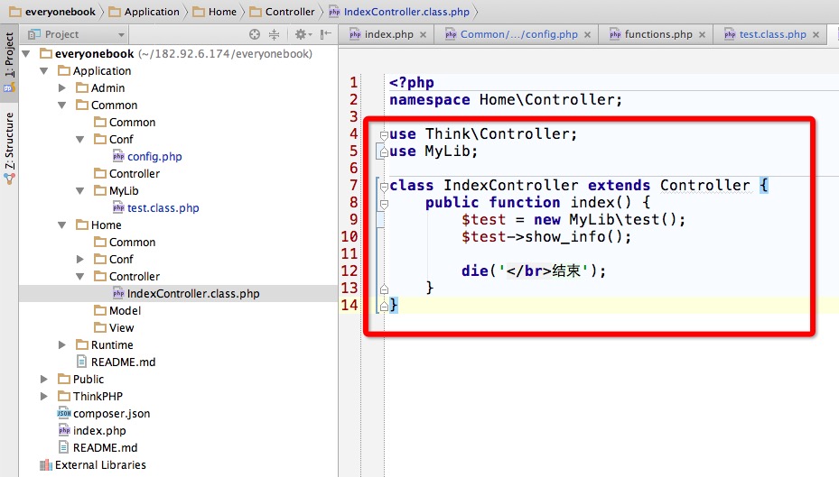 thinkphp autoload ռԶ namespace